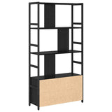 Bookshelf Black Oak 80 x 30 x 155.5 cm Engineered Wood 868437