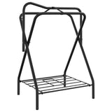 Saddle Rack Foldable Freestanding Black Iron 172440
