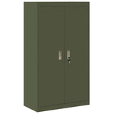 Storage Cabinet Olive Green 80 x 40 x140 cm Steel 3406182