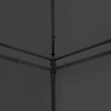 Gazebo with Curtains 600x298x270 cm Anthracite 47966