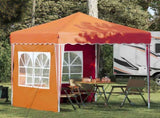 Pop-up Party Tent 195 x 195 x 245 cm Orange Oxford Fabric 42019734