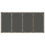 Garden Dining Set 7 pcs Grey Poly rattan 3334875