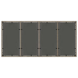 Garden Dining Set 7 pcs Grey Poly rattan 3334875