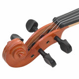 Violin Full Set with Bow and Chin Rest Dark Wood 4/4 70142