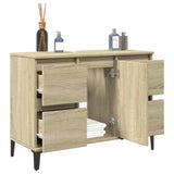 Sink Cabinet Sonoma Oak 80x33x60 cm Engineered Wood 849666
