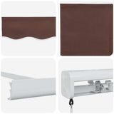 Manual Retractable Awning Brown 300x250 cm 3215718