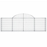 Arched Gabion Baskets 13 pcs 200x30x60/80 cm Galvanised Iron 3146079