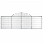 Arched Gabion Baskets 15 pcs 200x30x60/80 cm Galvanised Iron 3146081