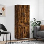 Highboard Smoked Oak 69.5x34x180 cm Engineered Wood 3198166