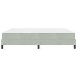 Box Spring Bed with Mattress Light Grey 180 x 210 cm Fabric 3398755