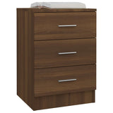 ZNTS Bedside Cabinet Brown Oak 38x35x56 cm Engineered Wood 815325