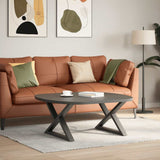 Coffee Table Legs 2 pcs Anthracite 70x cm Steel 4012714