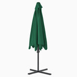Garden Parasol with Steel Pole 300 cm Green 44885