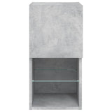 TV Cabinets with LED Lights 2 pcs Concrete Grey 30.5x30x60 cm 836994