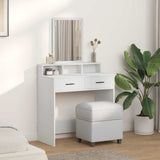 Dressing Table White 79 x 41 x 140 cm Engineered Wood 865136