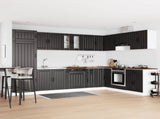 Sink Base Cabinet Lucca 2 pcs Black Engineered Wood 3315012