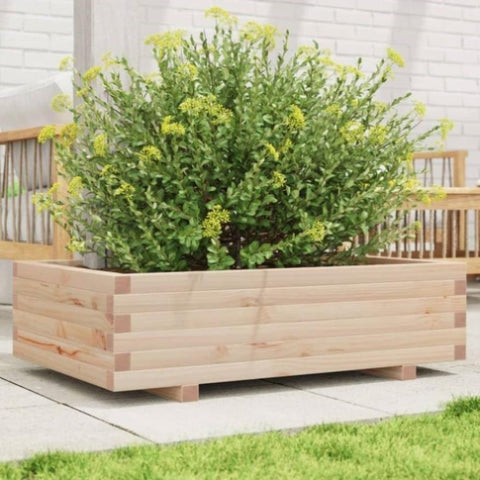 ZNTS Garden Planter 90x60x26.5 cm Solid Wood Pine 847343