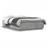 Bed Frame without Mattress Concrete Grey 120x200 cm 3209712