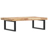 Basin Shelf Wall Mounted Steel and Solid Wood Acacia 3302801