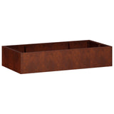 Retaining Wall 6 pcs 200 x 100 x 50 cm Weathering Steel Rusty 3449239