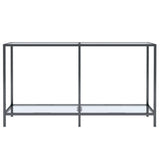 Console Table Transparent 140x35x75.5 cm Tempered Glass 331694