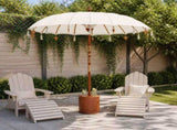 Balinese Parasol with Base Round 190 x 190 x 295 cm 3433016