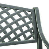 Garden Bench Green Cast Aluminium, Cast Iron Standard 317745