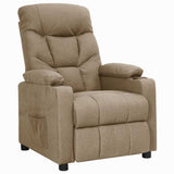 Recliner Chair Taupe Fabric 339090