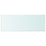 ZNTS Shelves 2 pcs Panel Glass Clear 80x30 cm 3051576