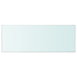 ZNTS Shelves 2 pcs Panel Glass Clear 80x30 cm 3051576