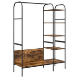 Clothes Rack Brown Oak 120 x 44 x 160 cm Engineered Wood 868447