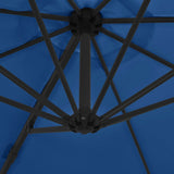 Cantilever Garden Parasol Azure blue Fabric Large Tiltable 46999