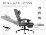 Office Chair with Footrest Ergonomic Office Chair with Armrests Lumber Support and Headrest Light T3398P328212