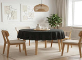 Table Cloth 5 pcs Round Dark Grey 180 cm Polyester 42040261