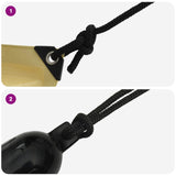 Boat Rope 15 m 2 Black Polyester 42029788