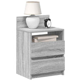 Bedside Cabinets 2 pcs with 2 Drawers Grey Sonoma 40x33x60 cm 858571