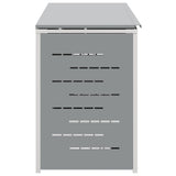 Wheelie Bin Storage Grey 276 x 77.5 x 112.5 cm Stainless Steel 3422245