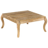 ZNTS Coffee Table 80x80x40 cm Solid Mango Wood 247111