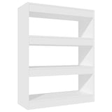 Book Cabinet/Room Divider White 80x30x103 cm Engineered wood 811700