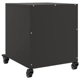 Bedside Cabinet Black 36x39x43.5 cm Steel 846626