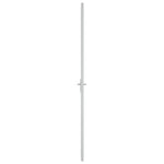 ZNTS Interior Door 83x201.5 cm White ESG Glass and Aluminium 350573