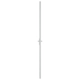ZNTS Interior Door 83x201.5 cm White ESG Glass and Aluminium 350573