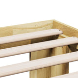 Bed Frame without Mattress 100x200 cm Solid Wood Oak 851949