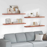 Wall Shelf 4 pcs Red 120 x 23.5 x 4 cm Engineered Wood 42019937