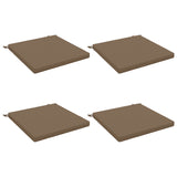 4-Piece Seat Cushions SOEST 4 pcs 100% Polyester Taupe 944648