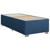 Box Spring Bed with Mattress Blue 90x200 cm Fabric 3285777