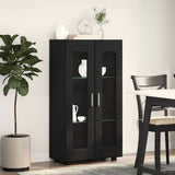 Sideboard FLORIN Black 55.5 x 29 x 100 cm Engineered Wood 880252