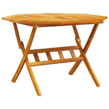 Garden Dining Set Folding 5 pcs Brown Solid Acacia Wood 3375706