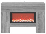 Electric Fireplace Grey Sonoma 100 x 24.5 x 90 cm 8020765
