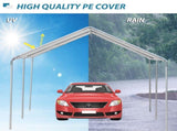 3 x 6m Heavy Duty Carport Garage Car Shelter Galvanized Steel Outdoor Open Canopy Tent Water UV T3398P320188